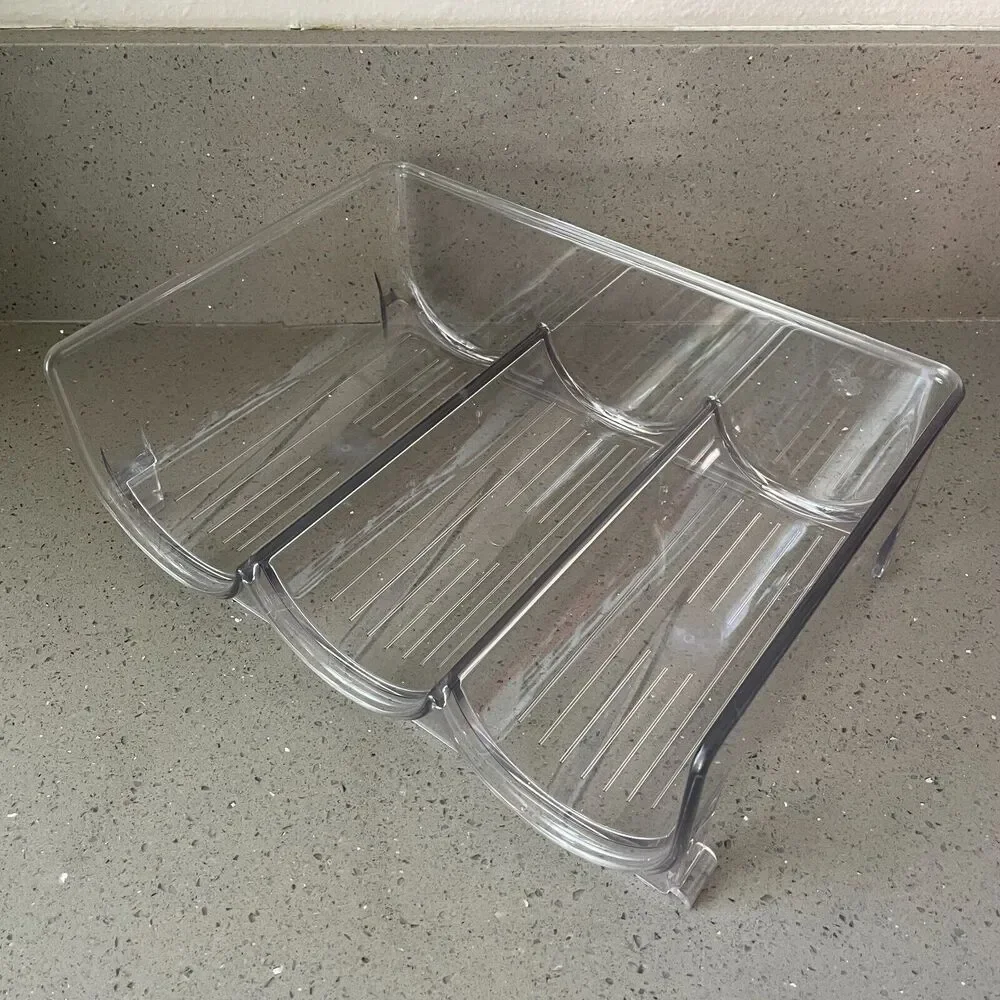 Clear Wine Racks for Refrigerator, Water Bottle Organizer, 3Bottles